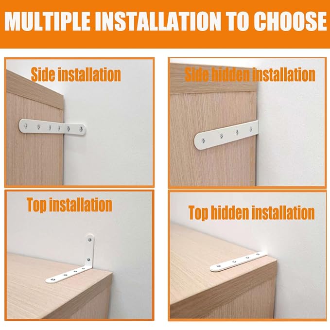 Anti Tip Furniture Anchors for Baby Pet Proofing, Furniture Wall Anchor - Image 3