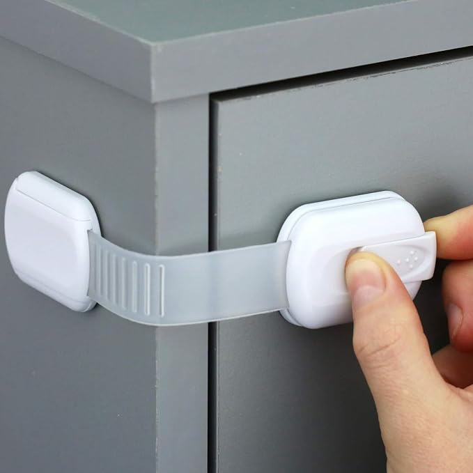 Cabinet Locks Baby Proofing No Drill, Door Locks by Coelacanth