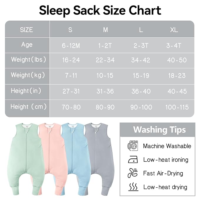 Rayon Made From Bamboo Sleep Sack 24-36 Months 0.5 Tog Ultra Soft Summer - Image 7