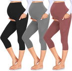 GROTEEN 3 Pack Women's Maternity Leggings by GROTEEN