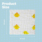 Gift Boxed Animal Pattern Baby Washcloths Pack of 7 - Image 6