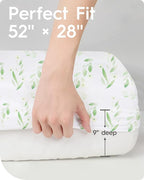 Crib Sheets for Boy Girl, Premium Soft Crib Mattress Fitted Sheet, Ultra - Image 6