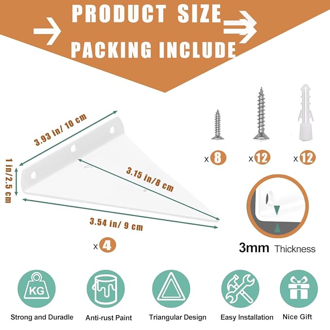 Furniture Anchors for Baby Proofing Heavy Duty Bracket Drywall Anchors Securing - Image 5
