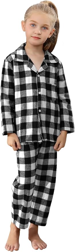 QZH.DUAO Matching Family Christmas Pajamas Set Long Sleeve Holiday Warm - Image 5