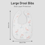 Muslin Baby Drool Bibs for Unisex Boys Girls, 10 Pack Soft Cotton Baby Bib for - Image 7