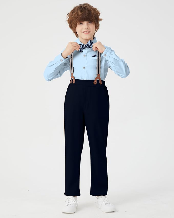 Toddler Boy Outfit Boy Dress Shirt - Image 4