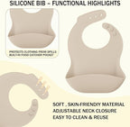 12 Piece BPA-Free Silicone Baby Feeding Set, Non-Slip Suction Plates, Soft Baby - Image 3