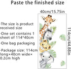 44.88 x 11.75 Inch Watercolor Jungle Animal Wall Decals - Image 6