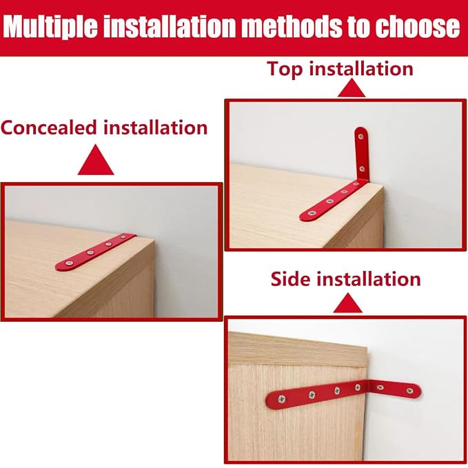 Anti Tip Furniture Anchors for Baby Pet Proofing, Furniture Wall Anchor - Image 4