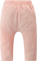 Baby and Toddler Girl's 5 Pack Cotton Ribbed Pull On Pants Leggings 0-4 Years - Image 2