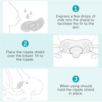 Paruu Contact Nipple Shields, Butterfly Breastfeeding Nipple Shields - Image 7