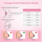 Flange Sizing Kit 13/15/17/19/21mm & Nipple Ruler & Cleaning Brush, Silicone - Image 6