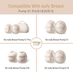 6pcs Replacement Spout Cap for eufy Wearable Breast Pump E/20/E10/S1/S1 Pro - Image 2