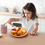 PandaEar Stainless Steel Baby Feeding Set | 2 Divided Suction Plates, 2 - Image 2