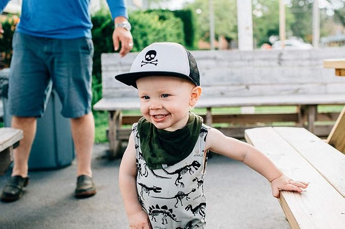 Baby Hats - Baseball Hat, Newborn Youth Flat Brim Mesh Trucker Surf Skate Bubba - Image 3