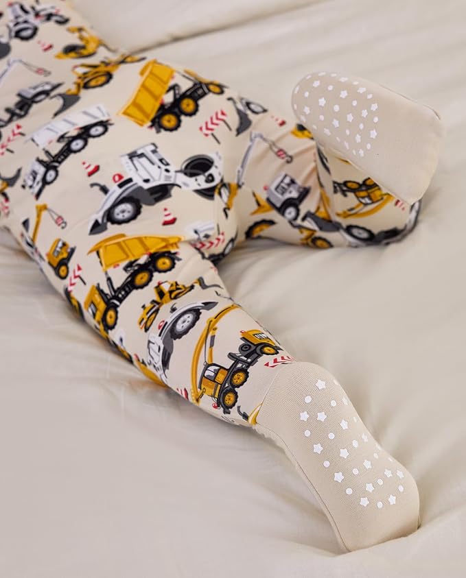 Bamboo Viscose Baby Convertible Footie Pajama, Zipper Pajamas - Image 4