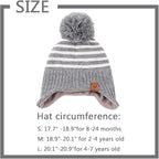 JANGANNSA Knitted Baby Hat Scarf Set Winter Warm Boys Girls Beanie Fleece - Image 6