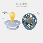 BIBS Colour Liberty Soother 2-Pack, BPA Free Dummy Pacifier, Round Nipple. - Image 2