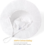 Baby Girl Sun Hat Summer Foldable Beach Hats - Image 3