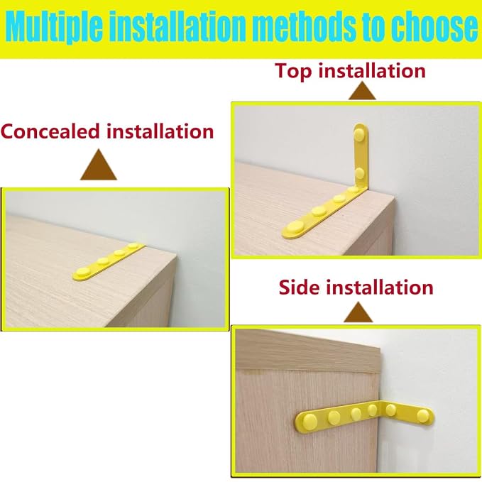 Anti Tip Furniture Anchors for Baby Pet Proofing, Furniture Wall Anchor - Image 4
