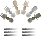 PandaEar 6 Pack Silicone Baby Spoons and Fork Feeding Set- Anti-Choke First - Image 5