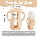 4 Pack Silicone Sleeves for Avent Natural Glass Baby Bottles, Anti Breakage - Image 2