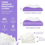 MLILY Kids Pillow for Sleeping, Adjustable Kids Memory Foam Pillow for Bed Set - Image 2