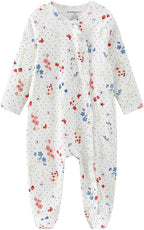 Kiddiezoom Baby Footed Cotton One-Piece Romper Jumpsuit Pajamas - Image 2