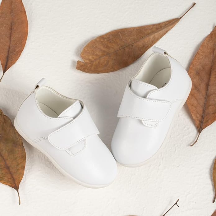 ohsofy Infant Baby Boy Oxford Shoes PU Leather Loafers Rubber and Soft Sole - Image 5