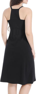 SUIEK 3-Pack Maternity Nursing Nightgown Cotton Breastfeeding Dress Pregnancy - Image 6