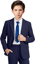Boys Formal Suit Set 4 Pieces Kids Tuxedo Ring Bearer Outfit by Boihedy