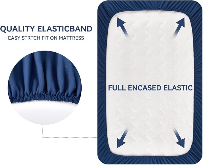TILLYOU Mini Crib Fitted Sheets - Image 4