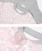 Teach Leanbh Baby 2-Pack Footless Pajamas Cotton Long Sleeve Printing 2 Way - Image 3