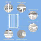 WAOWAO Extra Tall 40.55" Baby Gate 29.92-63.38" Wide Pressure Mounted Walk - Image 5