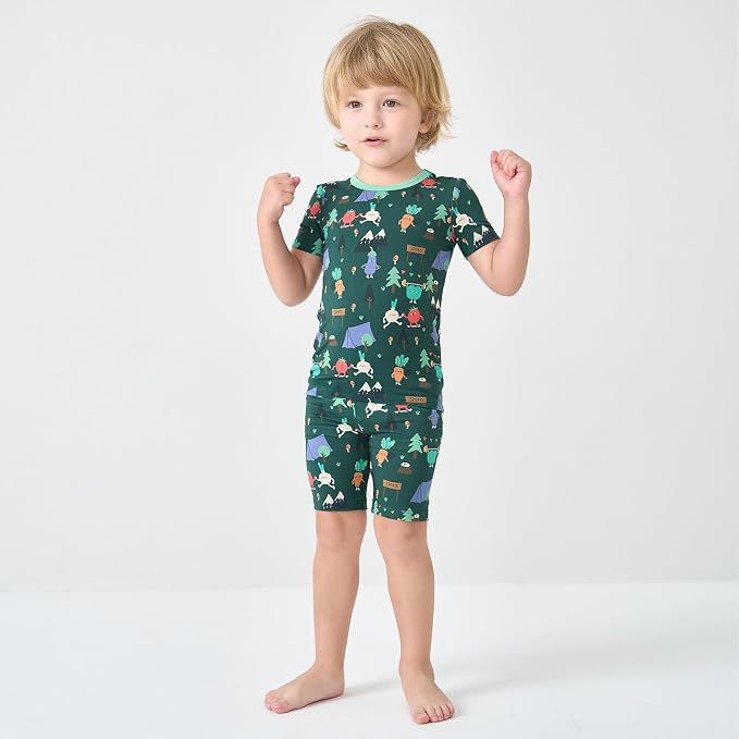 pureborn Baby Toddler Kids Viscose from Bamboo Pajamas Set Pjs 2pcs 18M-8Y - Image 2