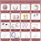 Update Flange Insert 15mm 2pcs for 24mm Flange/Shield of Most Pumps, Silicone - Image 2