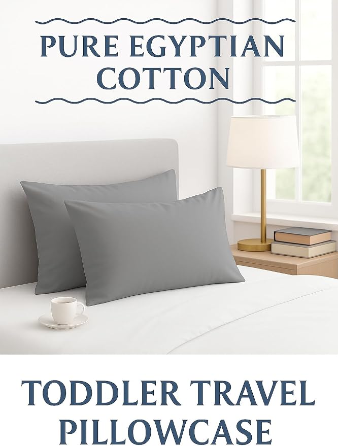 COTTON STICH 14x20 Small Pillowcase Zipper Closer Pillow case Set of 2 PC Mini - Image 2