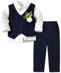 Toddler Boys Suit 3Pcs 1-5T by MINIFEIKO