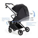 Baby Stroller, 3 in 1 Folding High Landscape Infant Strollers Convertible - Image 2