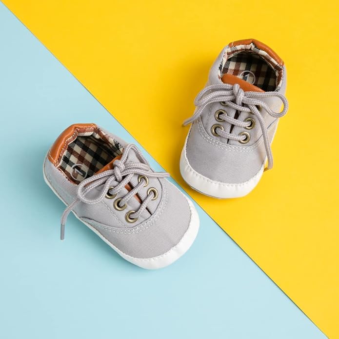 Morbido Infant Baby Boys Girls Canvas Sneaker Toddler Slip On Anti Skid Newborn - Image 5