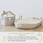 BEBE BASK Premium Light Blue Baby Diaper Caddy Organizer -Handmade - Image 5