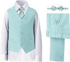Boys' Suits Formal Slim Fit Tuxedo Boys Vest and Pants Set by DHTS