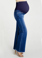 BLENCOT Maternity Jeans for Women Over Belly Pregnancy Pants Comfy Pregnant - Image 3