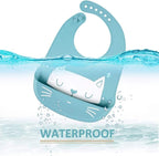 Baby Silicone Feeding Bibs - Image 2