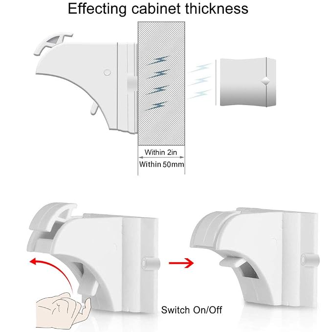Vmaisi Magnet Cabinet Locks for Babies - Image 6