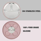 PandaEar Baby Feeding Set 4 Pcs, 2 Pack Stainless Steel Suction Plates & 2 Pack - Image 6