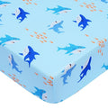 UOMNY Crib Sheet for Baby Boys Shark Fitted Crib Sheets for Standard Crib and by UOMNY