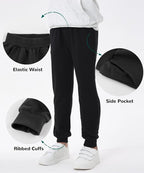 GFQLONG 2/3 Pack Toddler Pants Sweatpants Boys Cotton Joggers, Athletic Pull on - Image 3