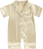 MAINESAKA Newborn Baby Girl Boy One Piece Pajama Romper Sleep Jumpsuit Silk by MAINESAKA