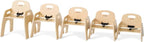 Foundations Simple Sitter 13” Low Wood Feeding Chairs, Wide No-Tip Base - Image 7
